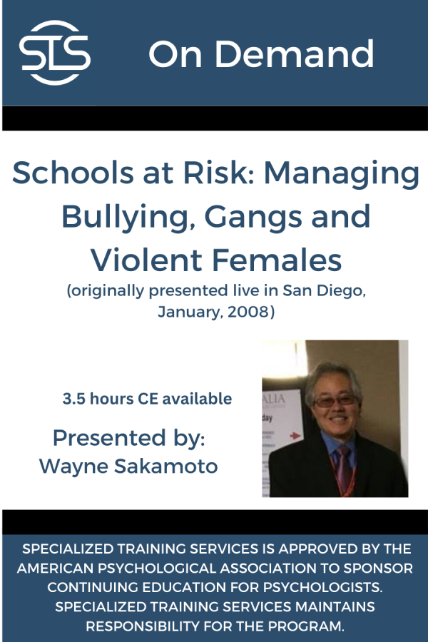 Schools at Risk: Managing Bullying, Gangs and Violent Females