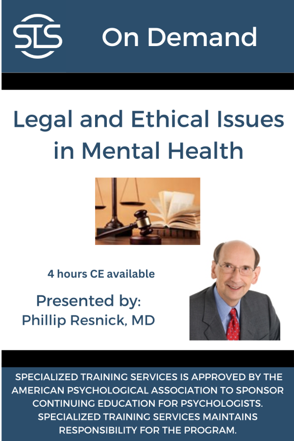 Legal and Ethical Issues in Mental Health