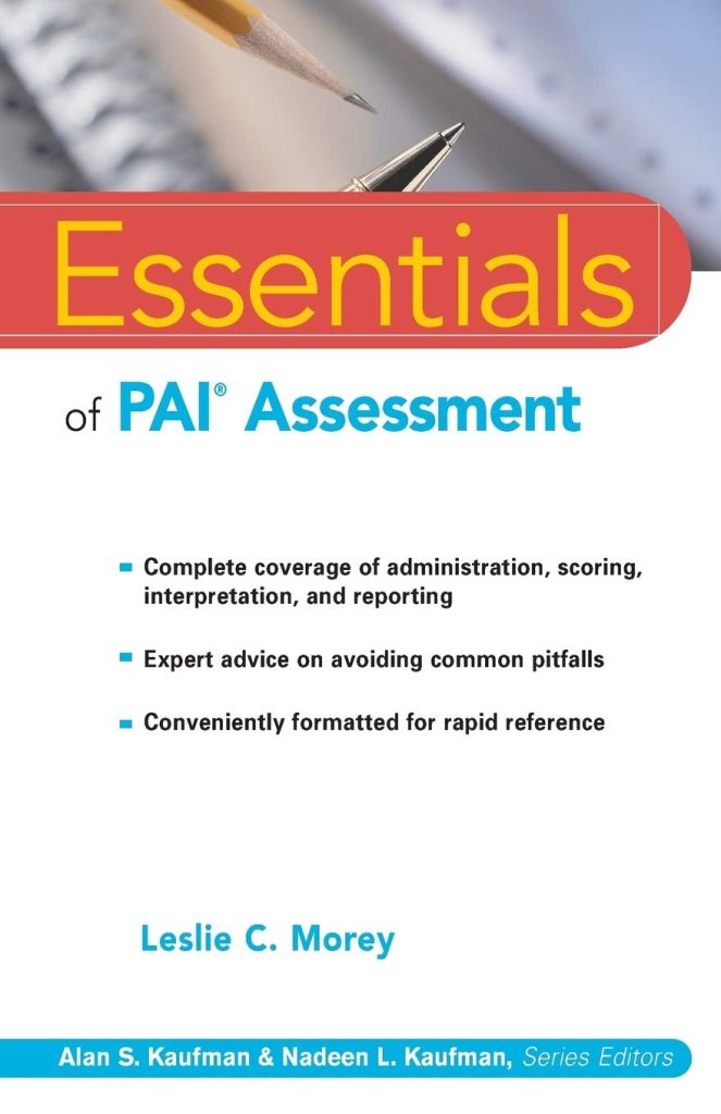 Essentials of the Personality Assessment Inventory